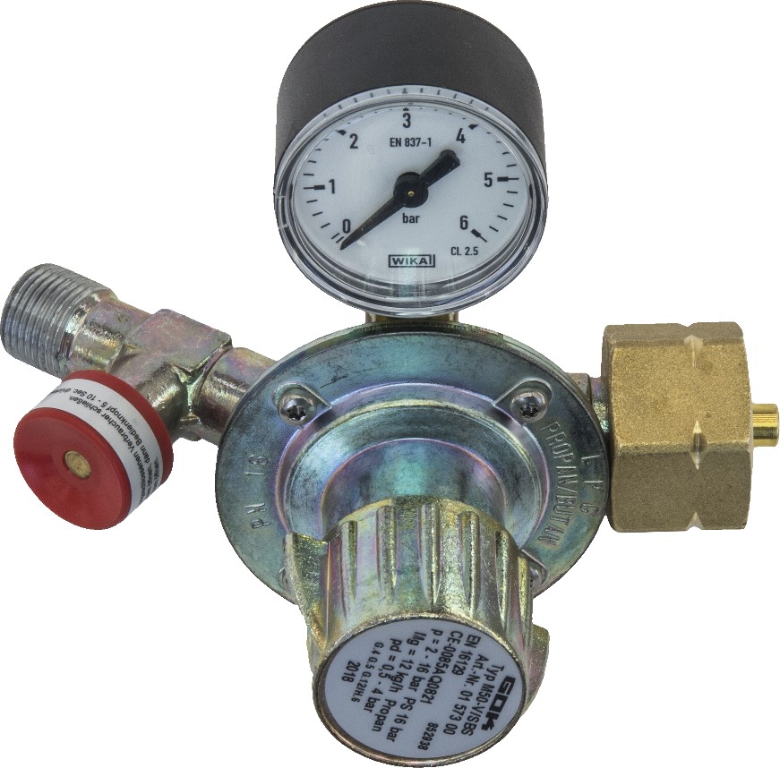 Propane Regulator Adjustable Pressure 0.5-4 bar , 818 