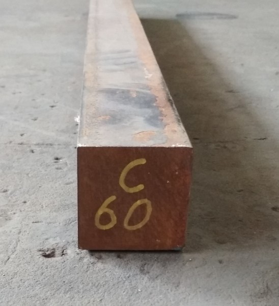 Werkzeugstahl C 60, Quadrat 60 x 60, 1.0601