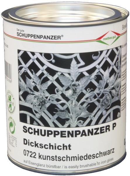 Schuppenpanzer P kunstschmiedeschwarz bürstbar 750 ml