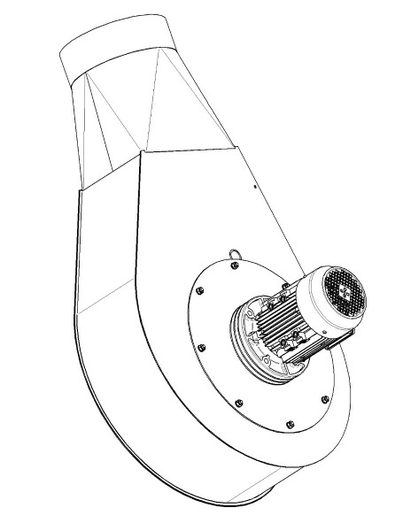 Rauchabzugsventilator G-30.4 (400V, gerade, 1400 U/min)